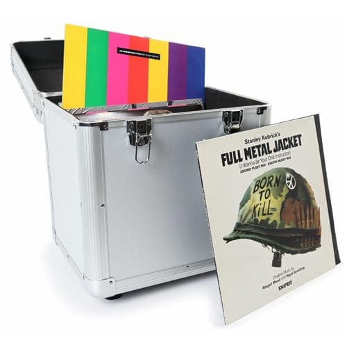 Power Dynamics RC100 Valise Vinyles 31 x 35,5 x 39cm Argent