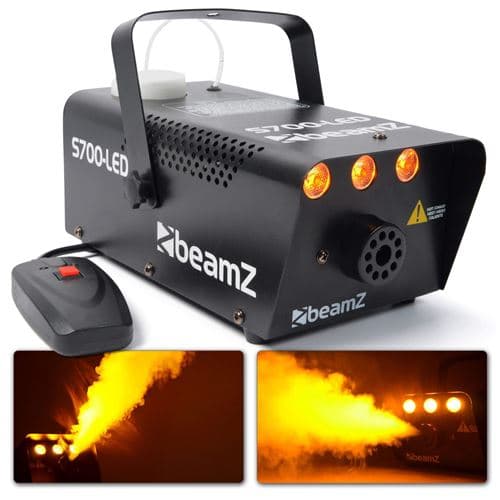 BEAMZ S700-LED flamme activable, 700 Watts, 75m3 par minute, réservoir de 250 ml, 3 LED couleur