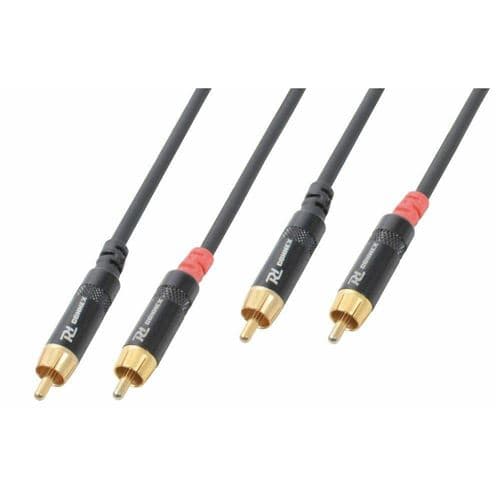 Power Dynamics PD Connex Câble Audio Cordon 2x RCA Mâle/2x RCA
