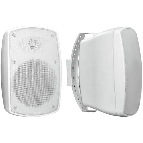 Omnitronic OD-4 set d enceintes passives 2 voies pour l extérieur, blanc