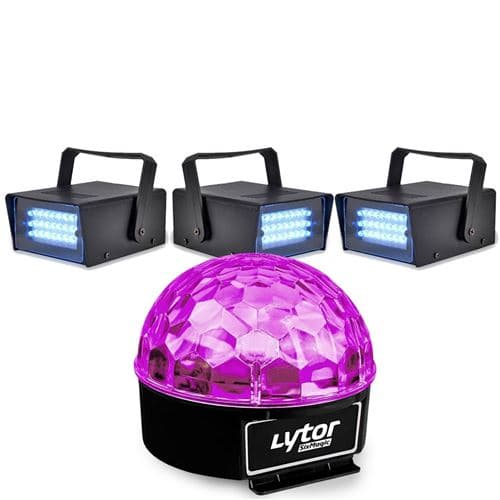 Lytor Soirée FIESTA SIXMAGIC + 3 LED STROBE BLANC