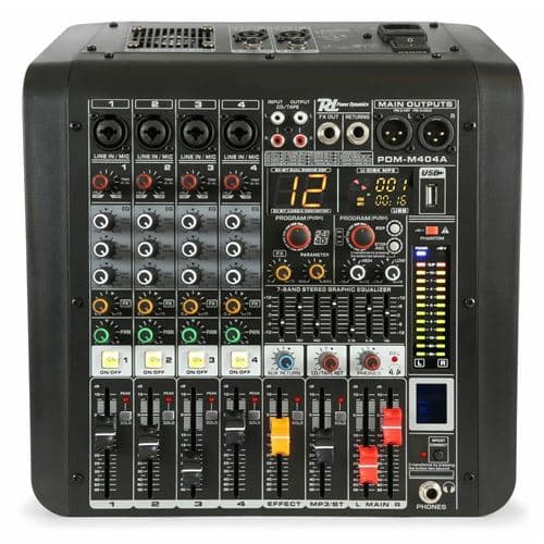 Power Dynamics PDM-M404A Amplifiée 4 Canaux, 2x 200W RMS, USB, Bluetooth