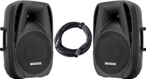 Pronomic PH15A Enceintes Actives de Haut-Parleurs MP3/Bluetooth 200/350 Watt Paires