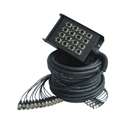 Power Acoustics Snake 2086 Multipaires boîtier scène 30m IN / 4 OUT