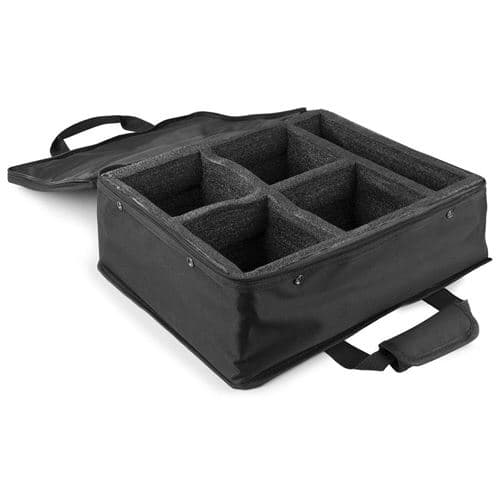 BEAMZ AC-460 Valise Professionnelle pour 4 Projecteurs BeamZ, 38 x 32,5 x 21 cm Noir