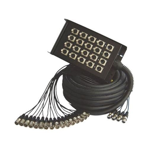 Power Acoustics Snake 2087 Multipaires boîtier scène 30m IN / 4 OUT