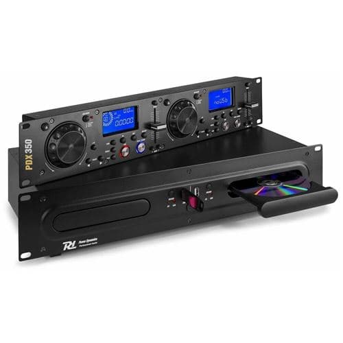 Power Dynamics DynamicsContrôleur DJ numérique & double lecteur CD ports USB / MP3 Noir