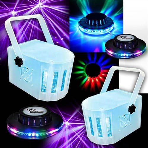 Lytor DERBY Kolor EFFET LIGHT 4 LED RVBW + 2 Roundmagic effets OVNI