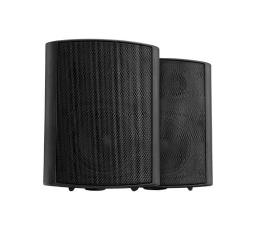 Pronomic USP-430 BK paire HiFi haut-parleurs muraux enceinte noire 120 Watt
