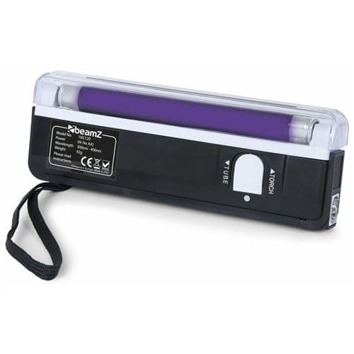 BEAMZ BUV15TL Blacklight à Luminosité Élevée, Lampe 4W, Mode Tube ou Torche