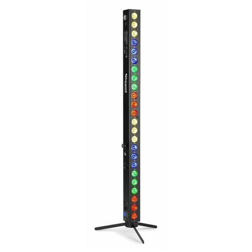 BEAMZ BBB243 Barre LED Projecteur sur Batterie, 24x LED RGB 3 Watts, Mode DMX