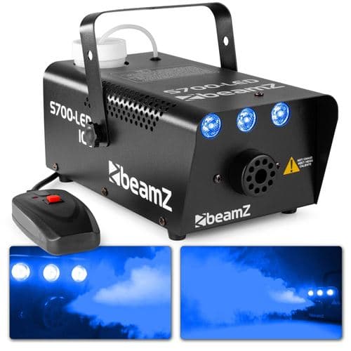 BEAMZ S700-LED glace, 700 Watts, 3 x LED Bleu, 75m3 de fumée par minute, réservoir de 250 ml