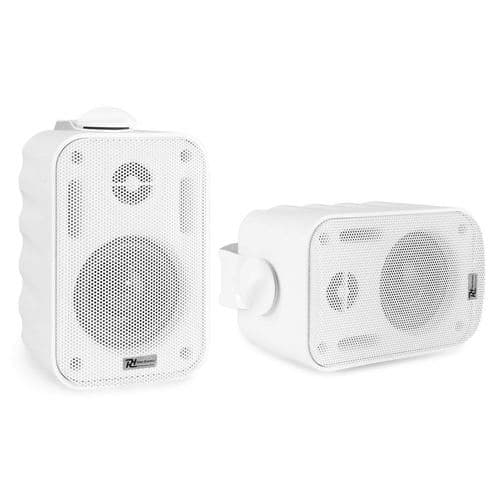 Power Dynamics BC30V 2 Haut-Parleurs, 60 Watts, 100 Volts, 8 Ohms, Étanches Blanc