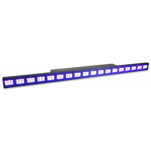 BEAMZ LCB48 Barre éclairage de 18 LED UV mode autonome / DMX / contrôle par la musique noir