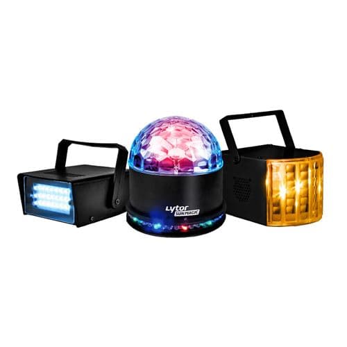 Lytor jeux de lumière Zirkus effet Derby + SunMagic ASTRO/UFO + Strobe RENO