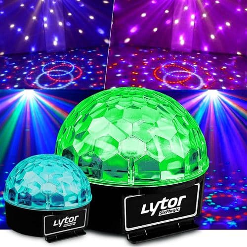Lytor Jeux de lumière Boules ASTRO 6 LED RVB Sixmagic