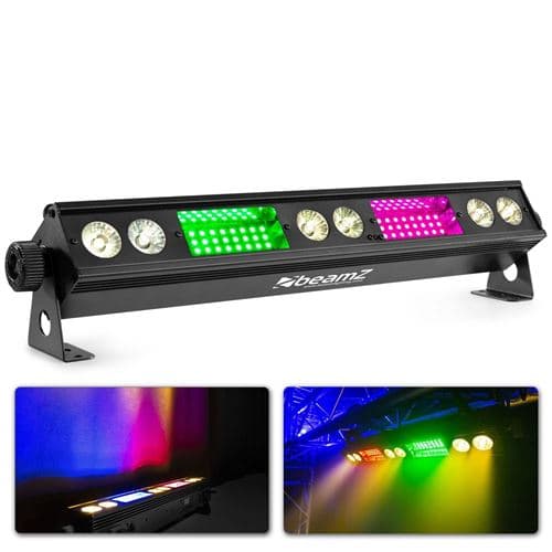 BEAMZ LSB340 Barre LEDs Multi Watts blanc, 54 x LED SMD RGB 0.5 Watts, Mode DMX ou auto, Fonction maitre/esclave