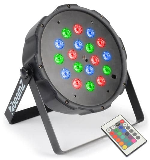 BEAMZ Flatpar Projecteur Par 18x Led Rgb
