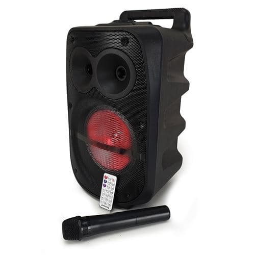 Pickering High Power autonome à LED RVB USB/SD/BT/FM + Micro VHF FX08