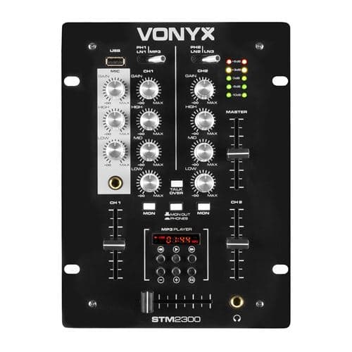 Skytec Vonyx STM-2300 RCA phono/ligne commutable, Sortie principale RCA et