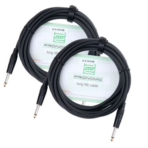 Pronomic Stage BOXJ1-5 Câble Enceintes jack 5m Set de 2
