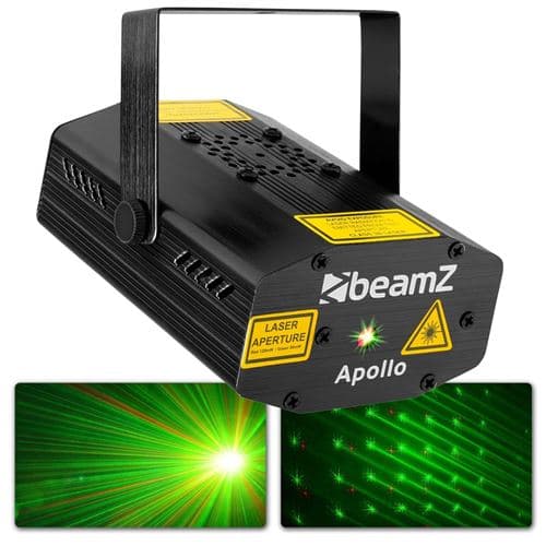 BEAMZ Apollo Laser Rouge Vert Multipoints