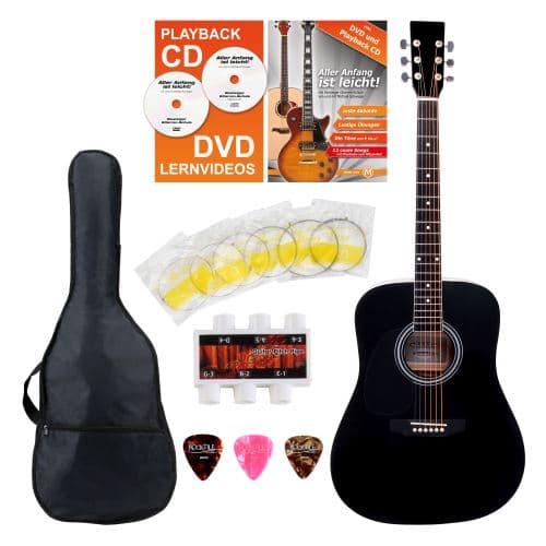 Classic Cantabile gaucher set démarrage, kit d accessoires à 5 pièces, noir