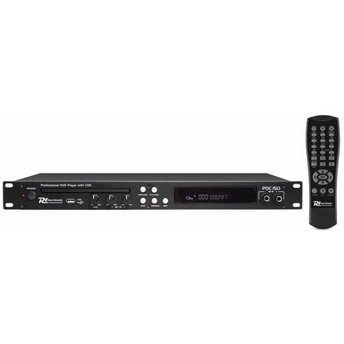 Power Dynamics PDC150 Lecteur CD, Lecteur DVD et MP3, Rétro-Éclairé, Port