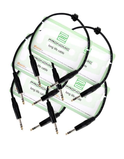 Pronomic Stage INSTS-0,5 câble jack 0.5 m stéréo, lot de 3