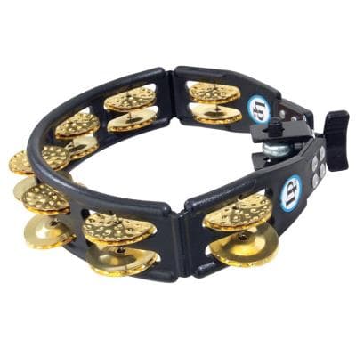 Lp Latin Percussion Percussions Lp175 Tambourins Cyclop Sur Support Noir Tambourin Tamborim