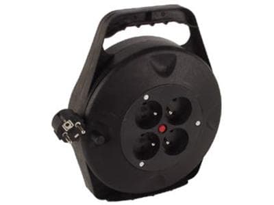 Velleman Enrouleur 4 Prises avec Fusible, 10m