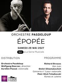 Affiche, Orchestre Pasdeloup : Épopée