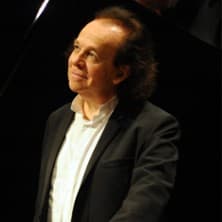 Affiche, Concert d'Ouverture de l'Académie de Piano Liszt 2027 - Cyprien Katsaris et Gábor Farkas