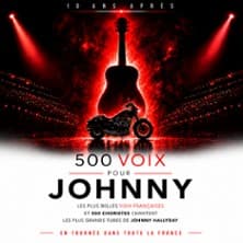 Affiche, 500 Voix Pour Johnny - 10 Ans Après - Tournée