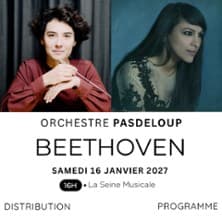 Affiche, Beethoven - Orchestre Pasdeloup
