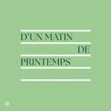Affiche, Franck - Boulanger - D'un Matin de Printemps