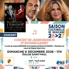 Affiche, Concert de Jeane Manson et Richard Garde