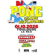Affiche, DJ Pone - 30 ans de platines